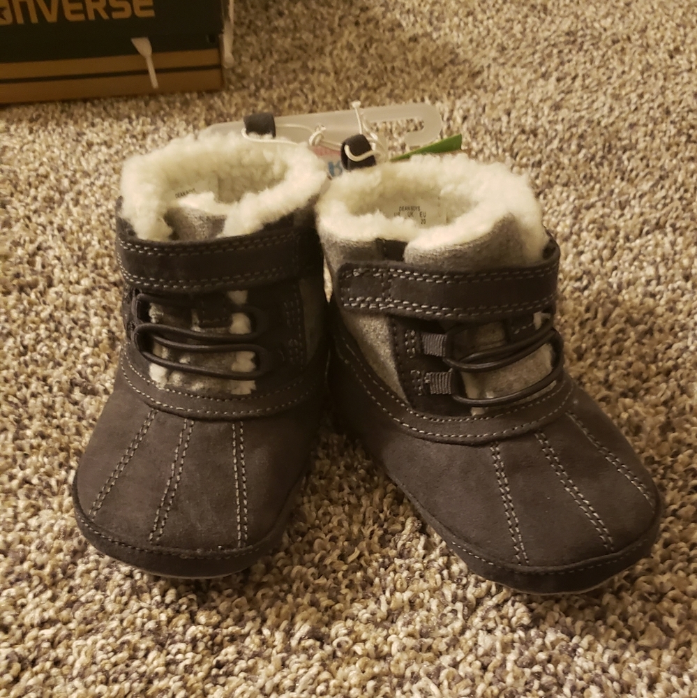 Warm baby booties